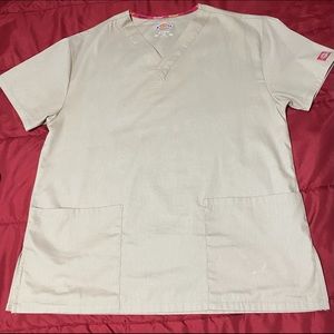 Beige Dickies Scrubs Set